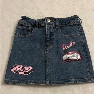 Barbie Girls Denim Skirt 1959 Pink Car Size 7